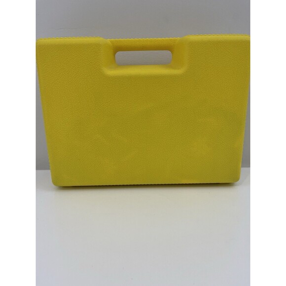 Vintage K'NEX Yellow Box Hard Carrying Case Lot w/Misc Individual Pieces, Wheels - Picture 7 of 8